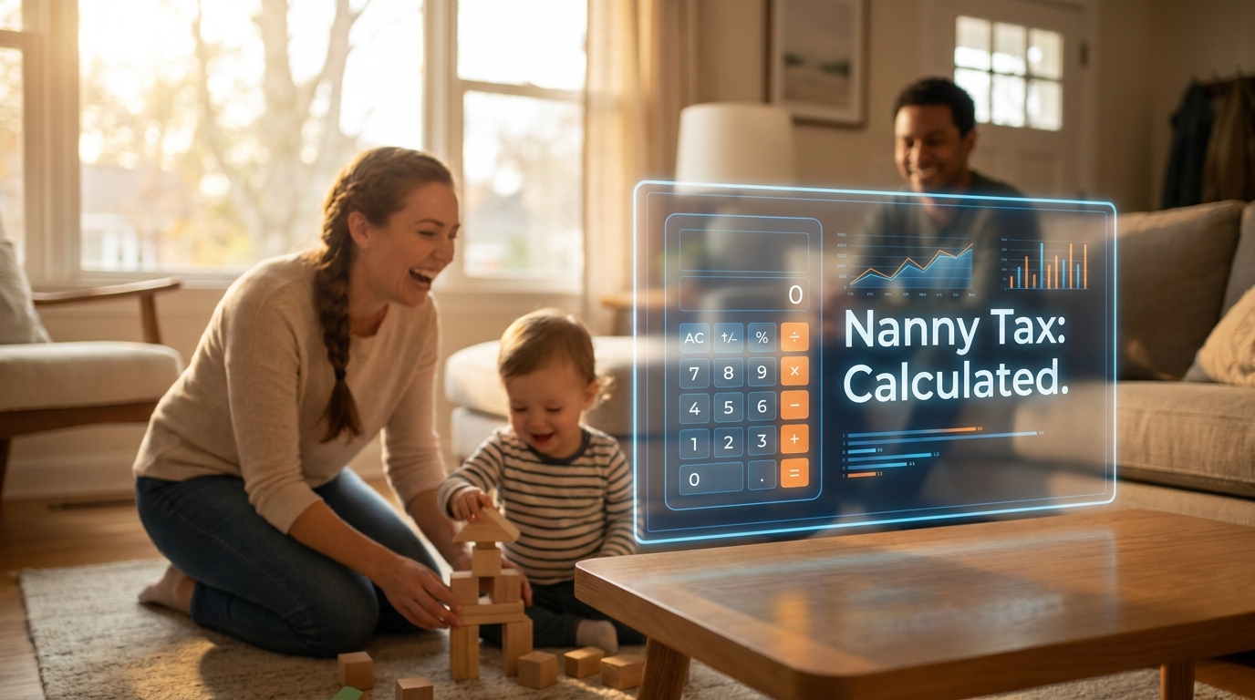 Free nanny payroll tax calculator showing employer and employee tax breakdown for 2026